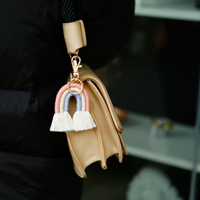 Creative Hand Woven Bohemian Tassel Pendant Key Chain