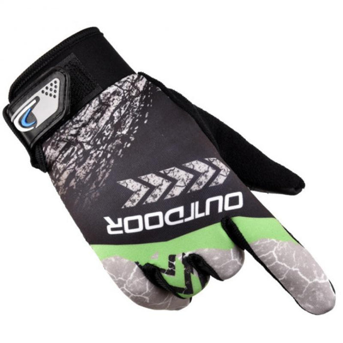 Full Finger Bike Gloves Breathable Anti-shock Non-slip Fishing