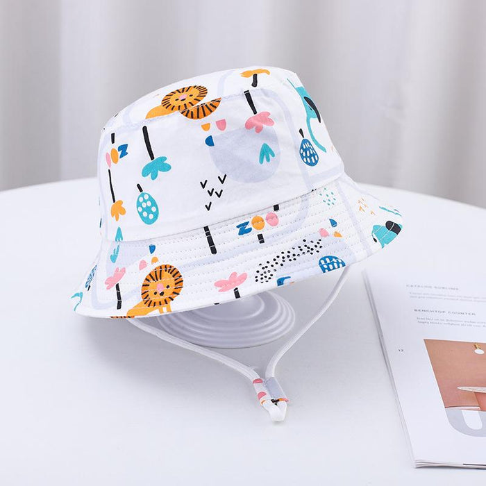 Summer Outdoor Cartoon Print Children's Fisherman Hat