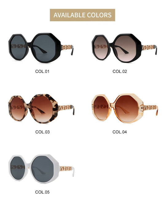 Large frame square Sunglasses female Sunglasses