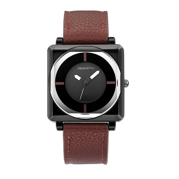 Square Women Leather Wrist Watches