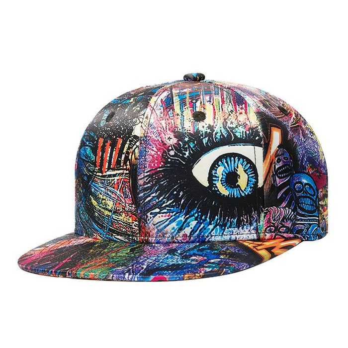 New Abstract Graffiti Three-dimensional Printing Baseball Cap