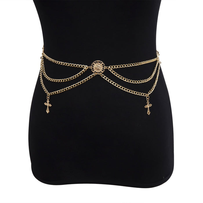 Vintage Pendant Waist Chain Women Fashion Body Chain