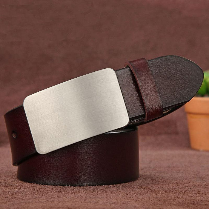 Vintage Men's Pin Buckle Casual Jeans Leather Belt