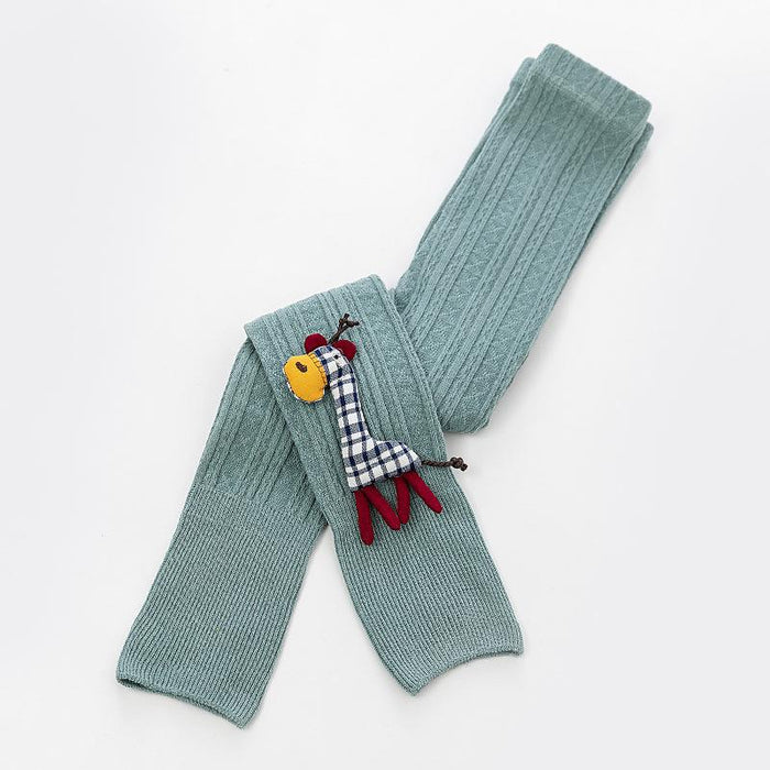 1 to 8 Years Deer Girl Trousers Cotton Leggings