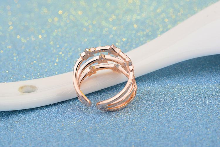 New Simple Small Star Personality Open Ring