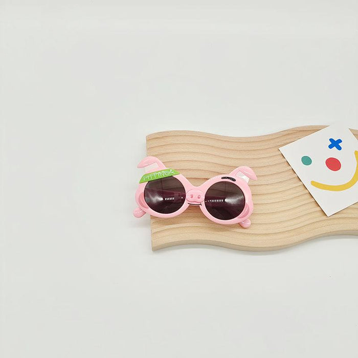 Cartoon Pig Anti Ultraviolet Silicone Children's Sunglasses