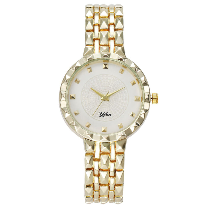 Women Watch Rhinestone Steel Quartz Fashion Wristwatch LLZ13889