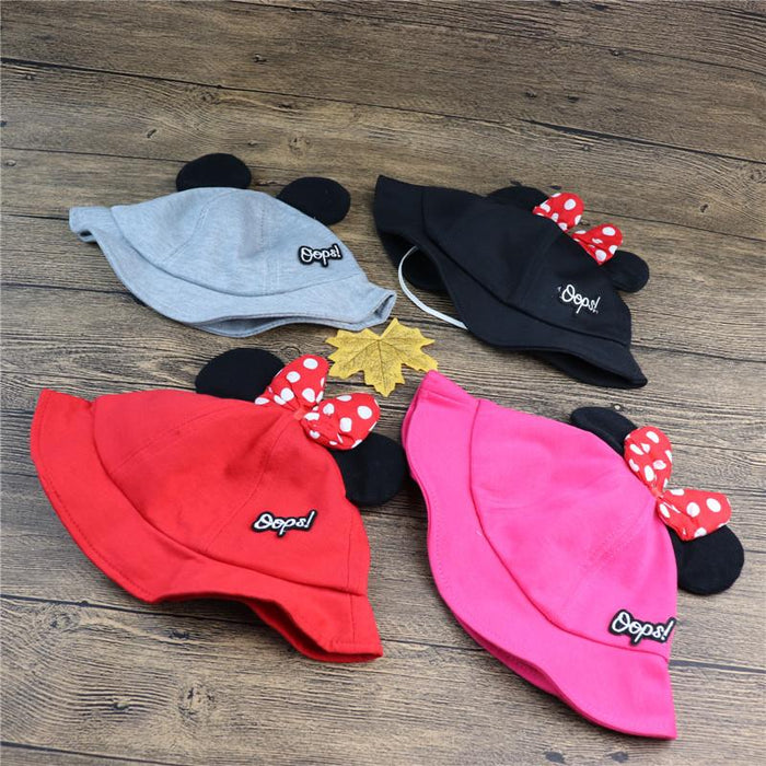 Summer Children's Big Bow Princess Fisherman Hat