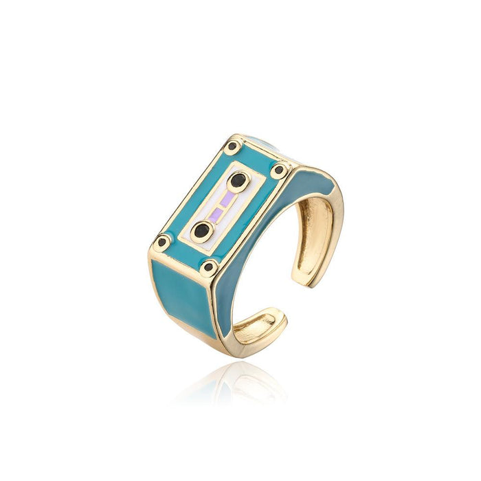 Punk Style Robot Shape Ring