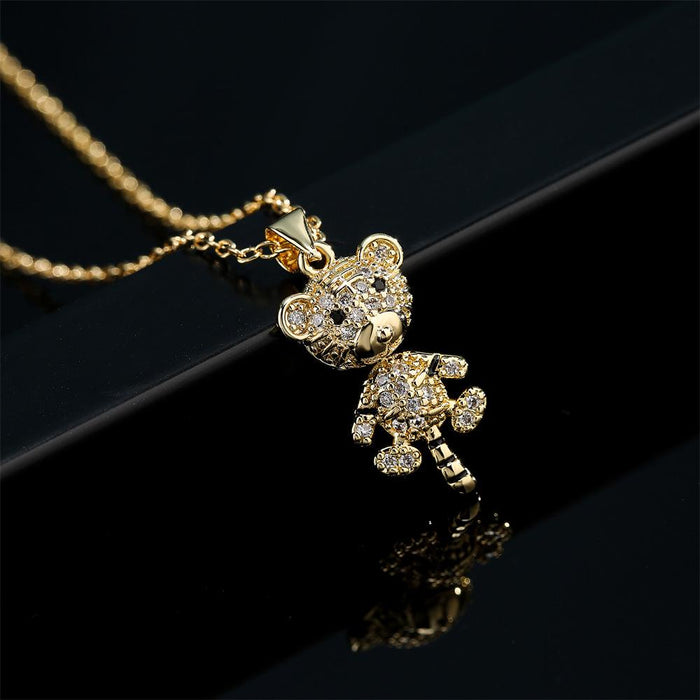 New Exquisite Personality Gold Color Little Tiger Pendant Necklace