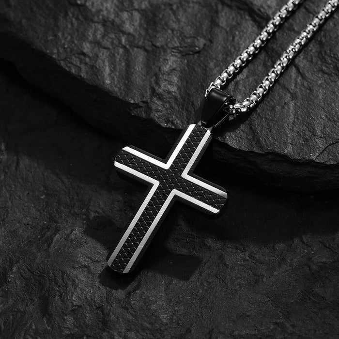 Fashion Stainless Steel Cross Men's Necklace