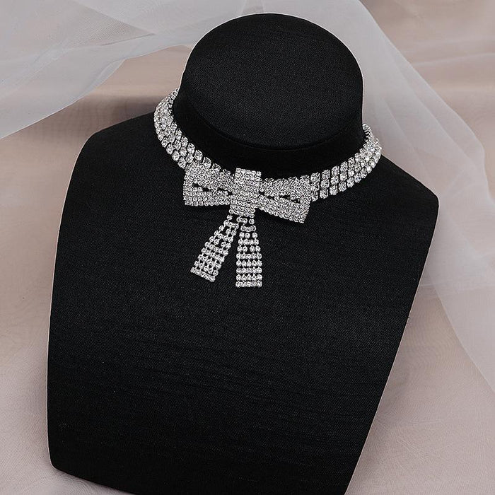 New Fashion Large Bow Necklace Women's Neck Chain
