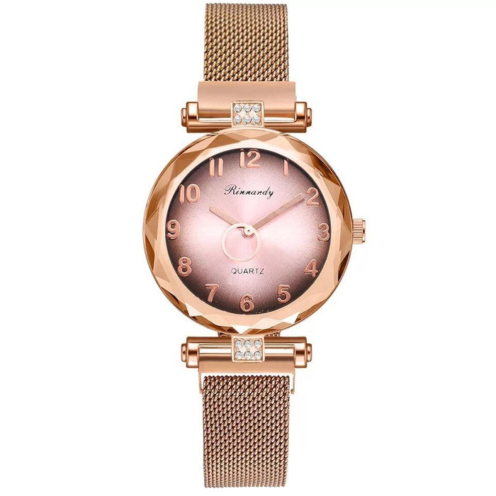 Simple Alloy Mesh Belt Women's Quartz Watch Llz22222