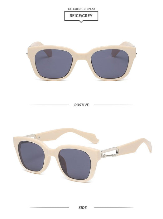 Retro box sunscreen Sunglasses