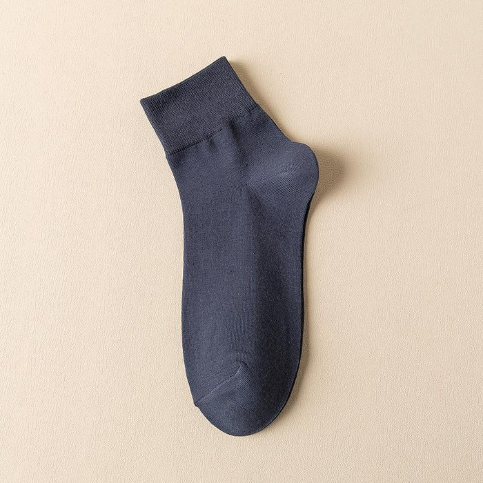 Spring and Summer New Cotton Socks Casual Solid Color Boat Socks