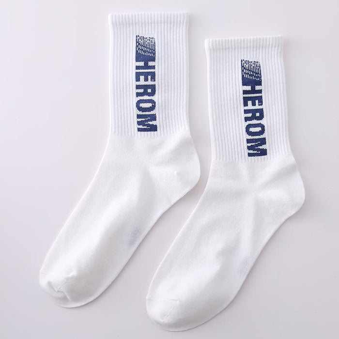 Funny Men Hip Hop Skeleton Socks