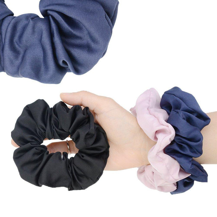 Multicolor Satin Cloth Loop Hair Tie Large Intestine Hair Loop