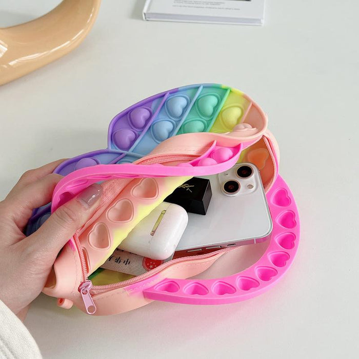 Decompression puzzle bag cartoon children's coin purse toy