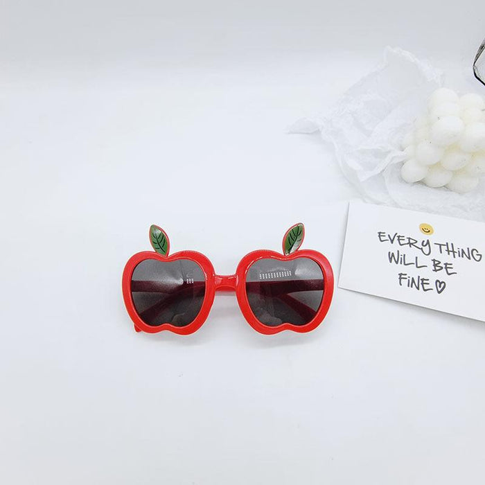 Cute Cartoon Apple Children's Anti Ultraviolet Sunglasses