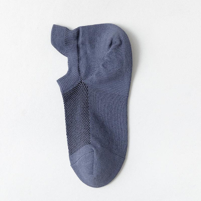 Spring/Summer Solid Color Cotton Socks Breathable Low Boat Socks