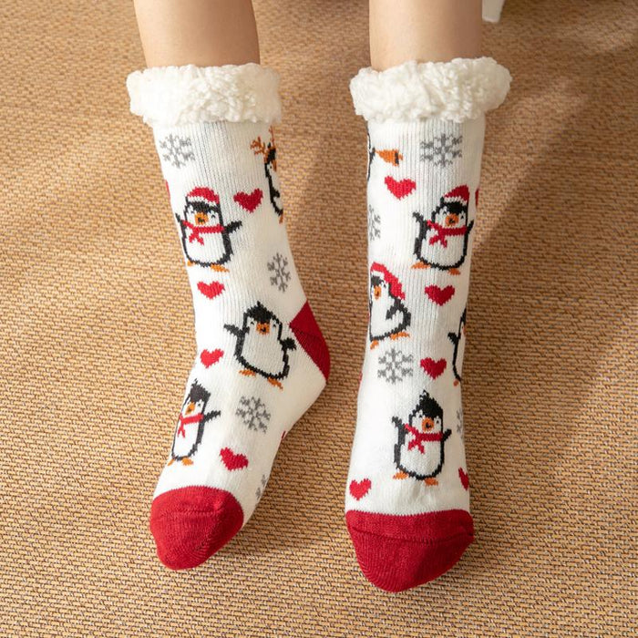 Cute Warm Socks Thicken Plus Cotton Winter Women Socks