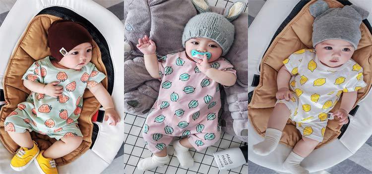 Cartoon bodysuit for boys and girls