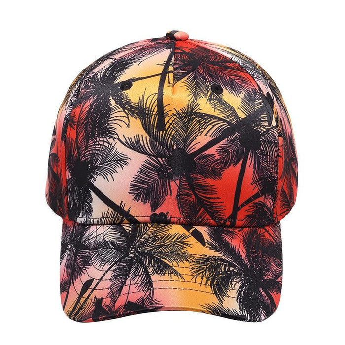 New Baseball Hat Trend Coconut Pattern Printed Sunshade Hat