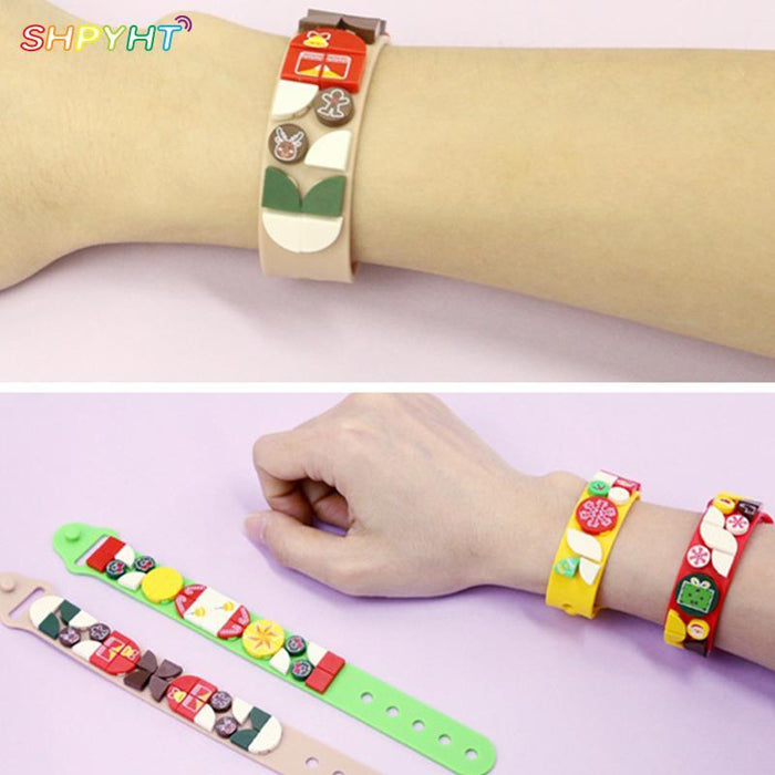 Creative DIY Building Blocks Kids Bracelet Toys For Christmas Gifts