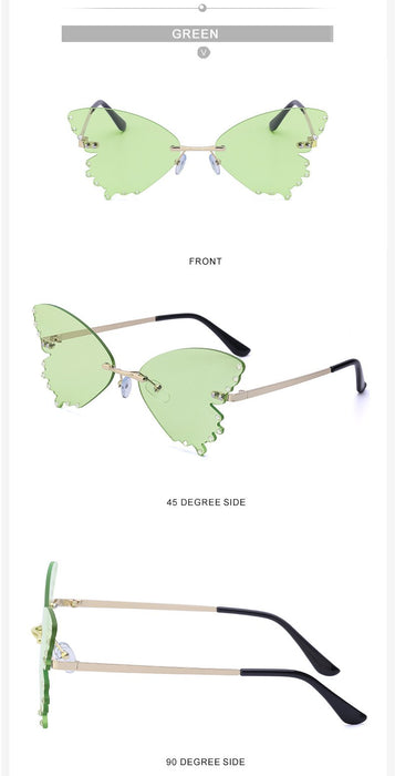 Women's Cool Butterfly Sunglasses With Rhinestone