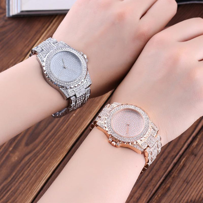 Women Wristwatch Inlaid Rhinestone Quartz Watch
