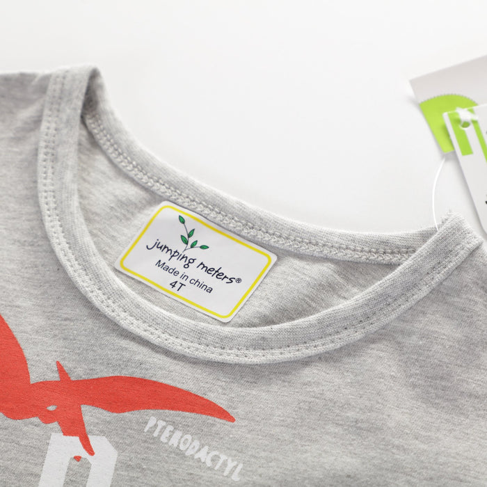 Short sleeve dinosaur print