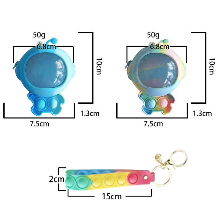 Astronaut Bag Ornament Decompression Toy Silicone