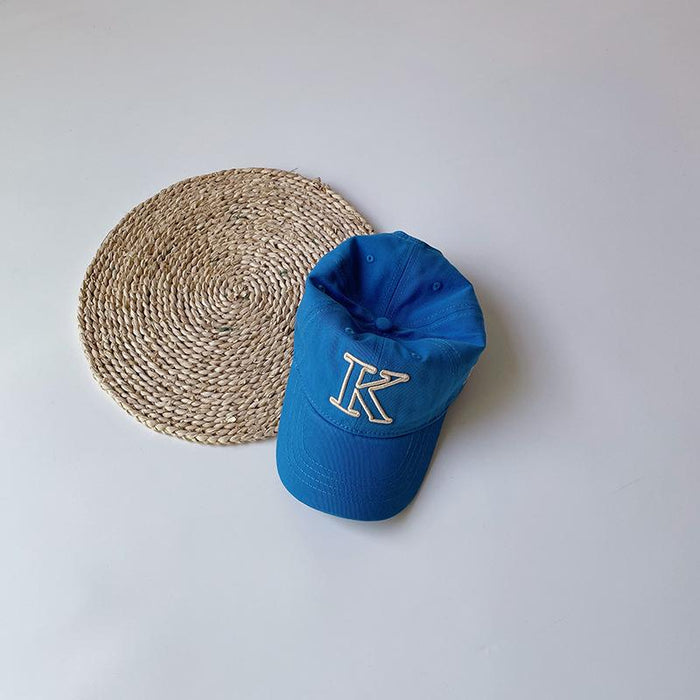 Parent-child Soft Top Embroidered Alphabet Visor Baseball Cap