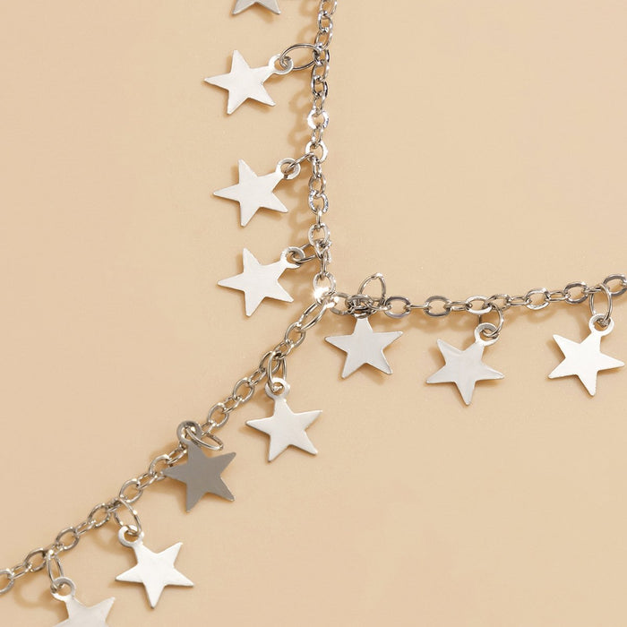 Versatile Long Y-shaped Star Tassel Sweater Chain Necklace