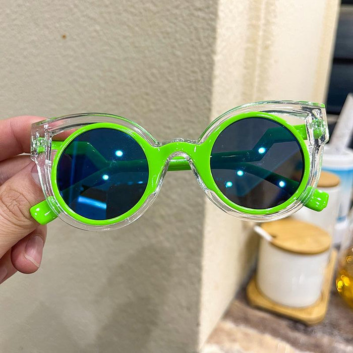 Children's Sunglasses hollow frame double frame children's glasses