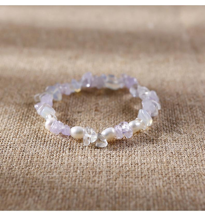 Handmade Agate Crystal Beaded Bracelet
