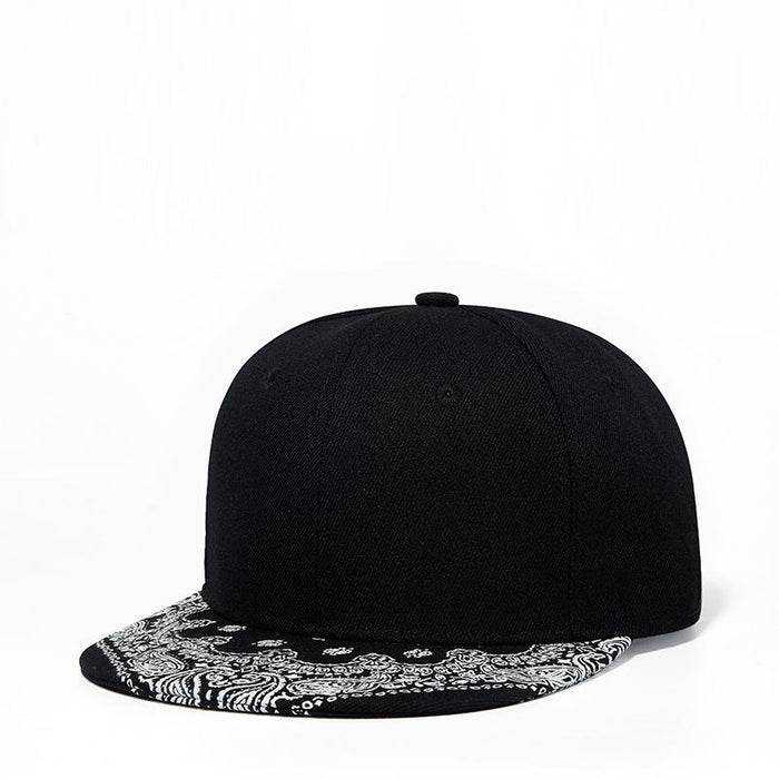 New Flat Brimmed Hat Fashion Printed Baseball Cap