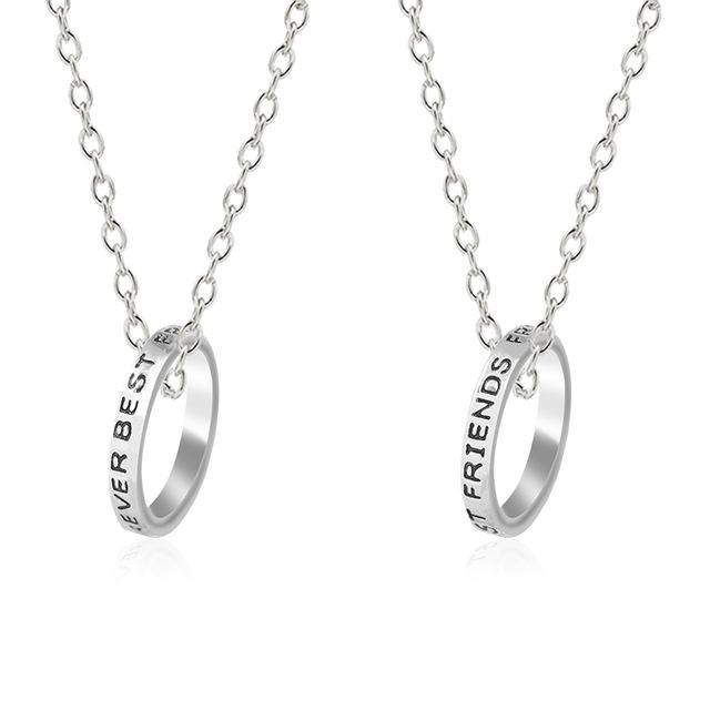 2 Pcs/ Set Best Friends Honey Love Couple Necklace