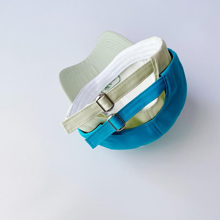 Fashion Color Block Simple Embroidered Children's Baseball Cap