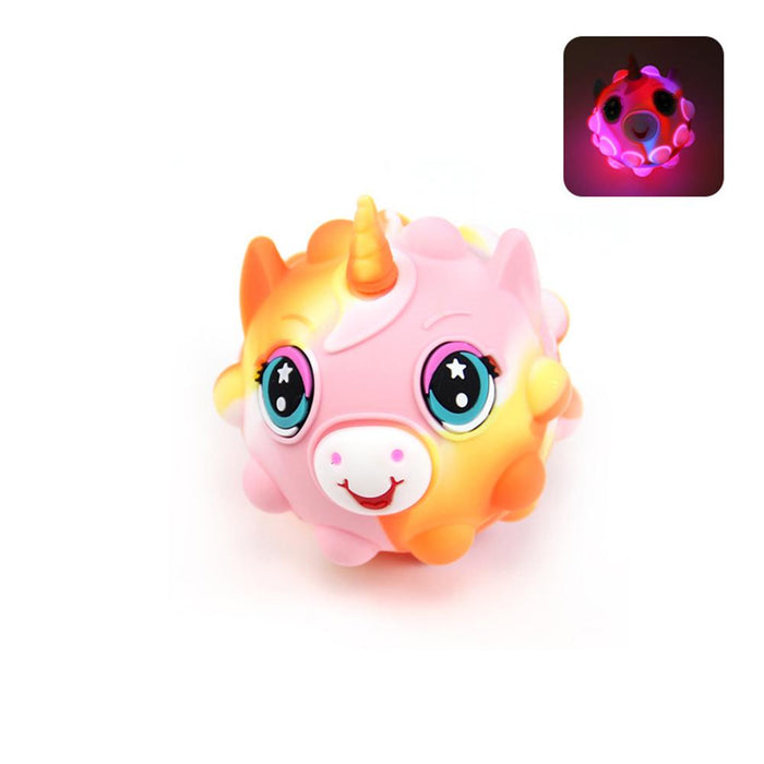 New 3D Glowing Fidget Toy Stress Resistant Unicorn Ball