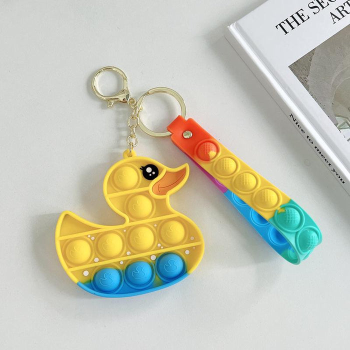 Silicone Waterproof Fruit Decompression Toy Pendant Ornament