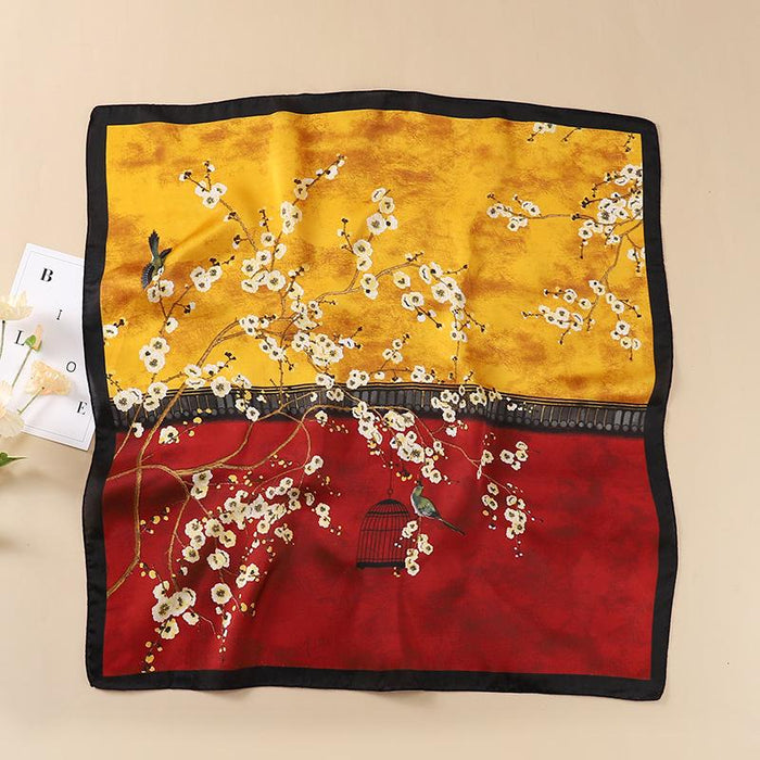 Women's Scarf Small Scarf Female Square Scarf Hair Band Binding Hair