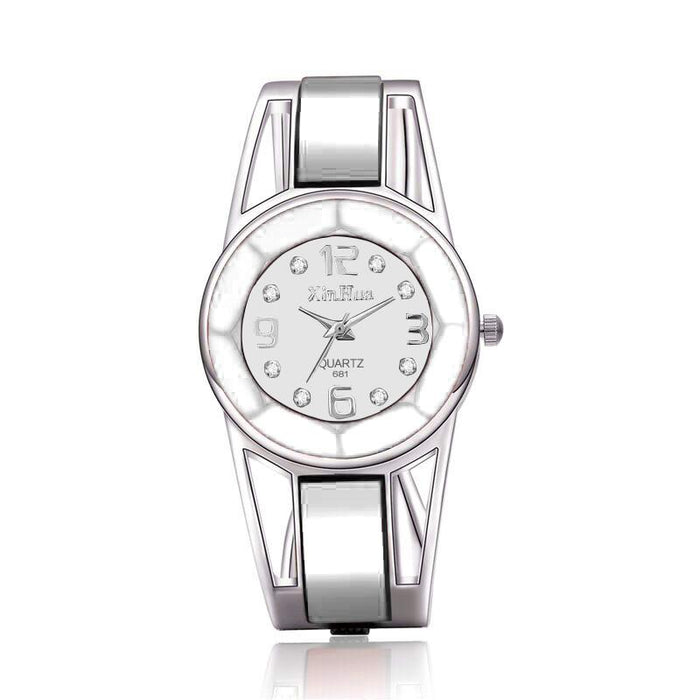Women Watch Stainless Steel Quartz Wristwatch
