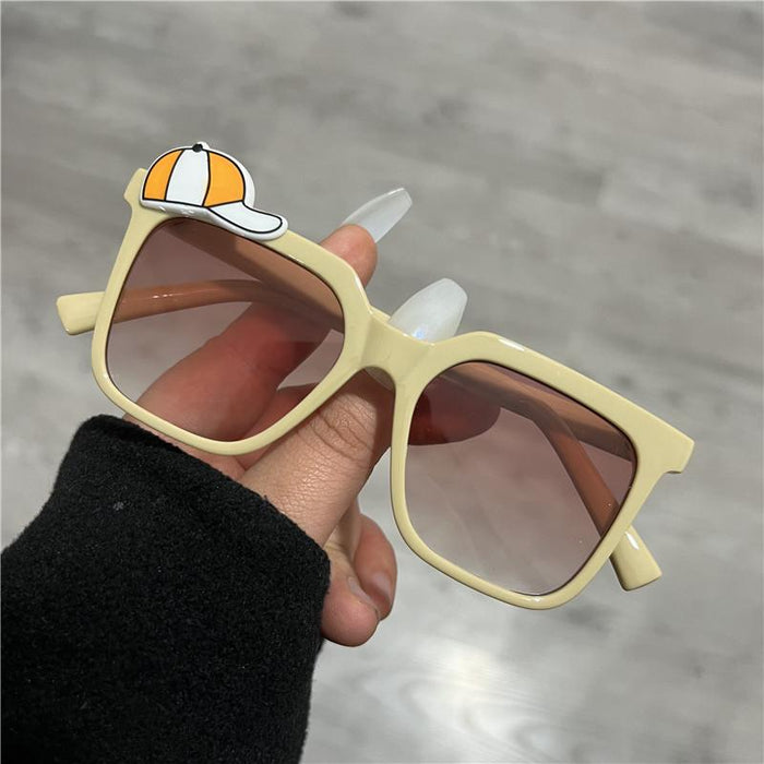 Children's round frame sunglasses UV400 anti ultraviolet