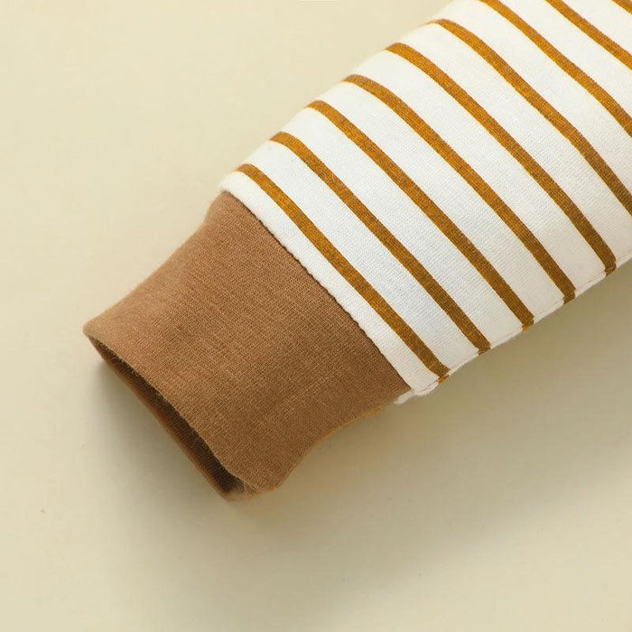 Baby Boy Striped Bear Jumpsuit