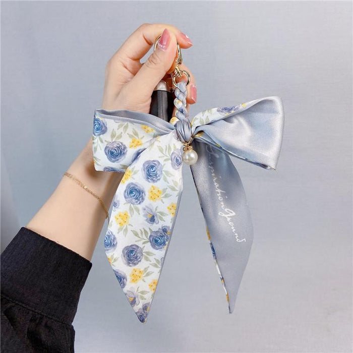 Bow Keychains Creative Tie Knot Car Key Ring Package Pendant