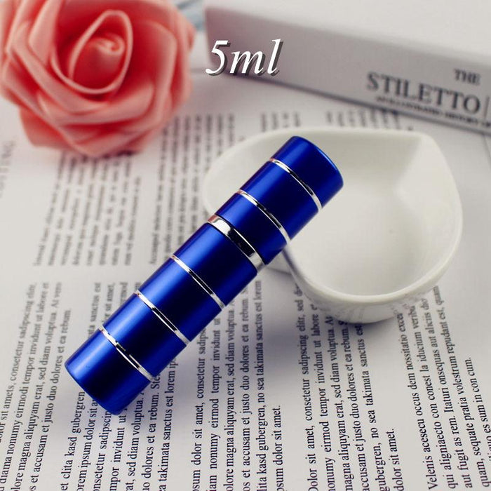 5ML 10ML Travel Aluminum Perfume Atomizer Glass Spray Bottle Empty Refillable Parfume Bottle Portable Metal Sprayer