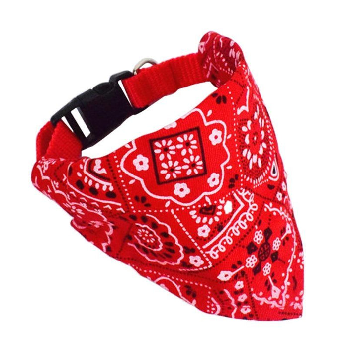 Adjustable pet dog triangle bandage puppy cat scarf headscarf