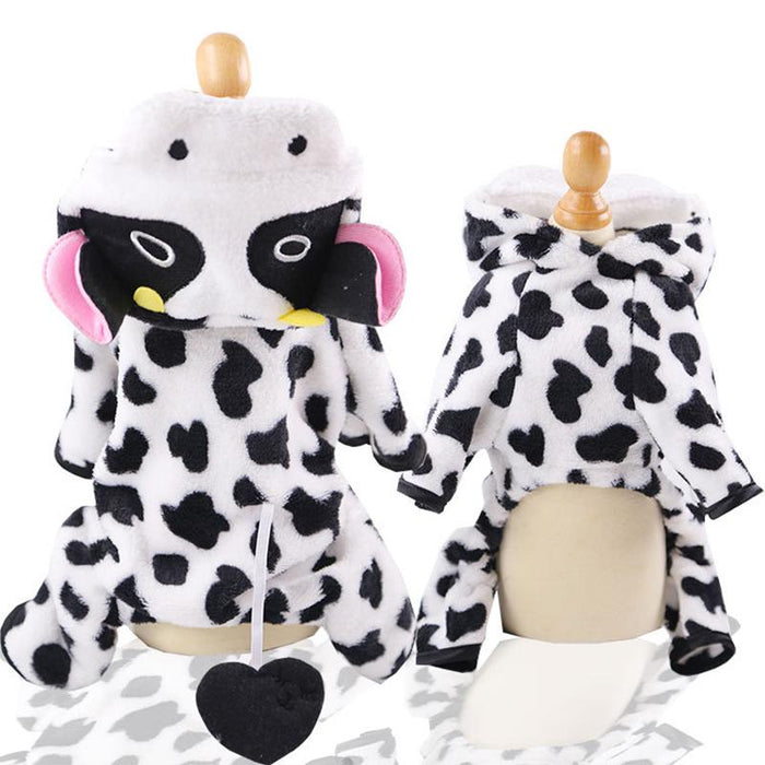 Soft Warm Pet Dog Jumpsuits Pajamas Fleece Pet Dog Clothes